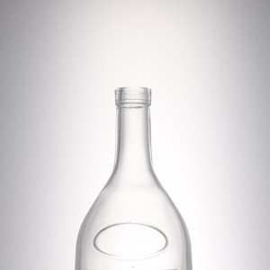 1000 ml Design Liquor Glass Logo Bottle