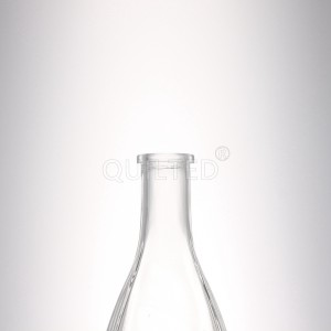 Small 250 ml special shape liquor glass gin bottle