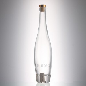 Custom bulk liquor clear ice glass vodka bottle for sale