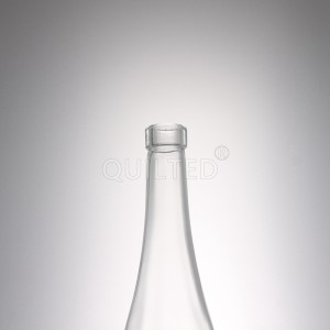 China Design 500 ml clear liquor ice wine glass bottle