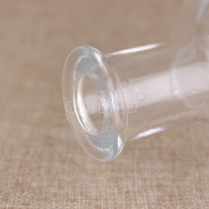 700ml embossed glass liquor bottle with cork