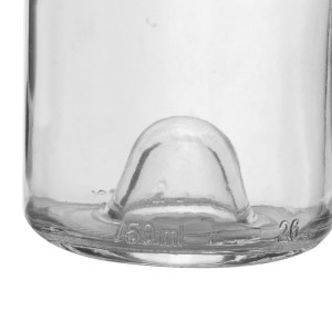 750ml Clear Glass Bourgogne Marquise Wine Bottles