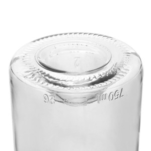 750ml Clear Glass Bourgogne Marquise Wine Bottles