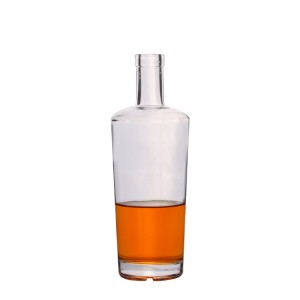 700ml Custom Clear Fancy Glass Tequila Bottles