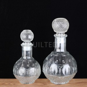 Factory Outlets Clear wine glass Whisky bottle – Globe shape – QLT