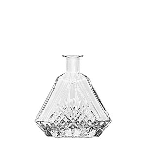 Custom 700 ml flat whisky glass bottle with lid