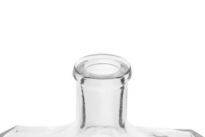 Custom 700ml Clear Flat Square Whisky Liquor Glass Bottle