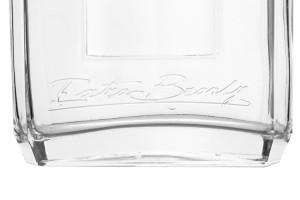 Custom 700ml Clear Flat Square Whisky Liquor Glass Bottle