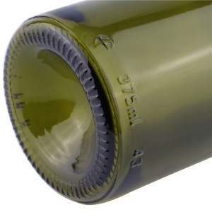 375ml empty red wine glass bottle