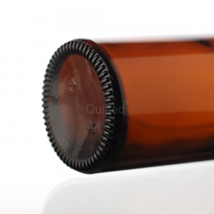 250 ml brown color liquor glass wine bottle with screw