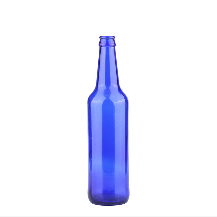16.9oz 500ml Cobalt Blue Long Neck Glass Beer Bottles Featured Image