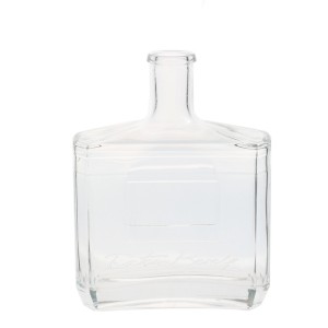 Flat Square Wine Bottle