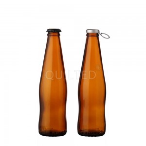 Amber 250ml Beer Bottle with Crown Cap