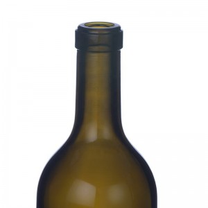 750 ml Antique Green Glass Claret Wine Bottles Cork Finish