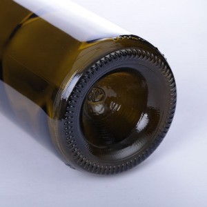 750ml 550g Push Up Cork Finish Burgundy Glass Bottle