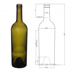 W-238  Empty Glass Bottle
