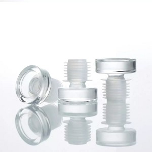 Glass Wooden Cork For Liquor Bottle