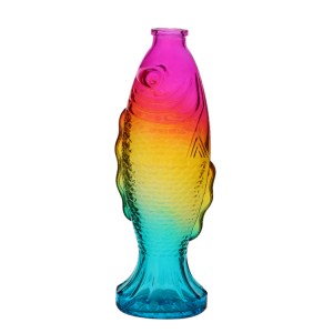 Fashion fish shape liquor glass bottle with cork