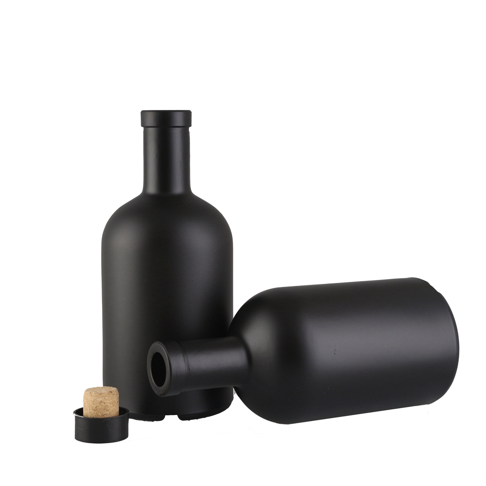 black liquor bottle 
