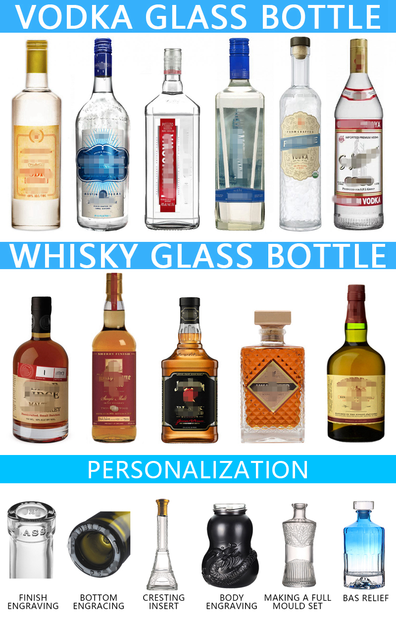 China Wholesale Empty Mini Liquor Bottles Quotes Pricelist-
700ml MAUI MOONEA Spirit Glass Vodka Bottle – QLT detail pictures
