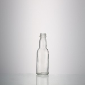 Mini size liquor 50 ml glass vodka bottle with screw