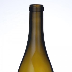 750 ml Antique Green Glass Burgundy Wine Bottles Cork Finish