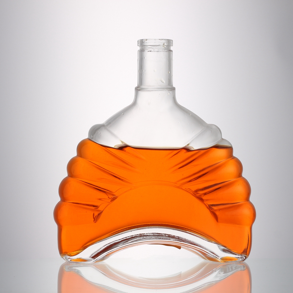 XO Clear liquor glass bottles