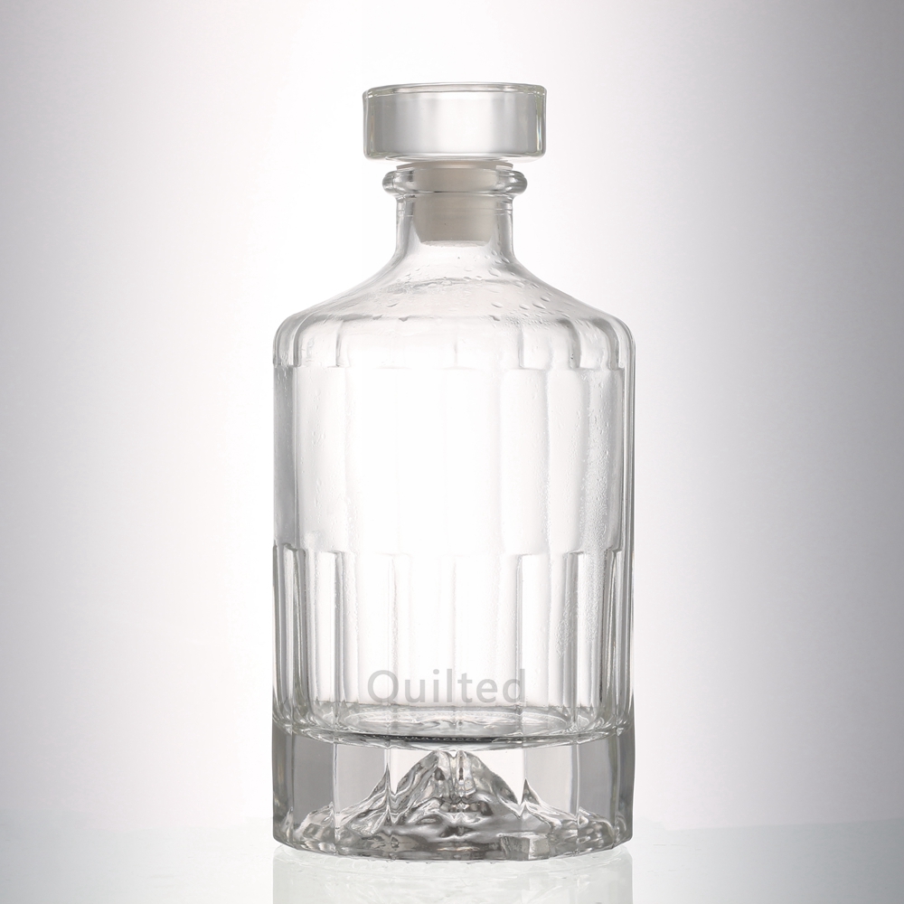 clear glass bottle 